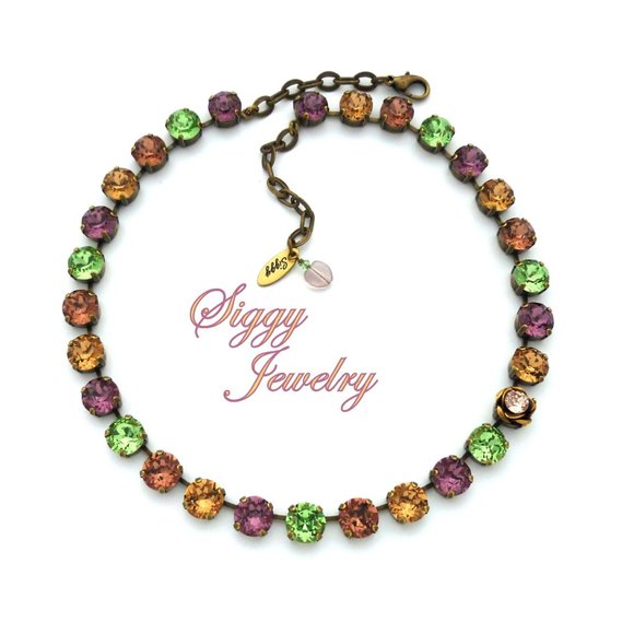 Siggy Jewelry Jewelry - Swarovski Crystal Country Roads Necklace